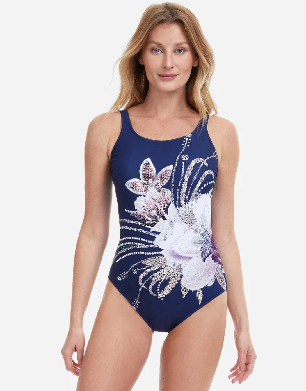 Dolce Vita Mastectomy Swimsuit - Navy