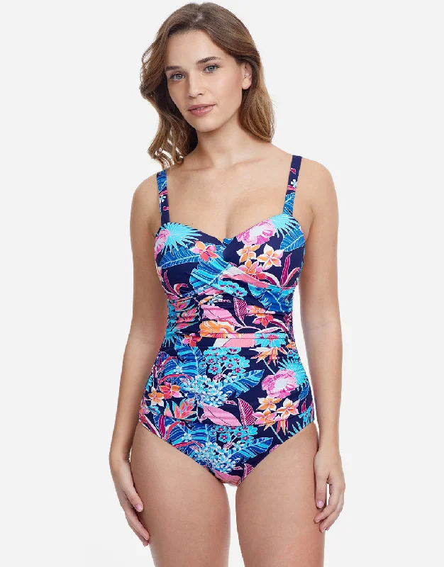 Profile Bohemian Gypsy D Cup Swimsuit - Navy